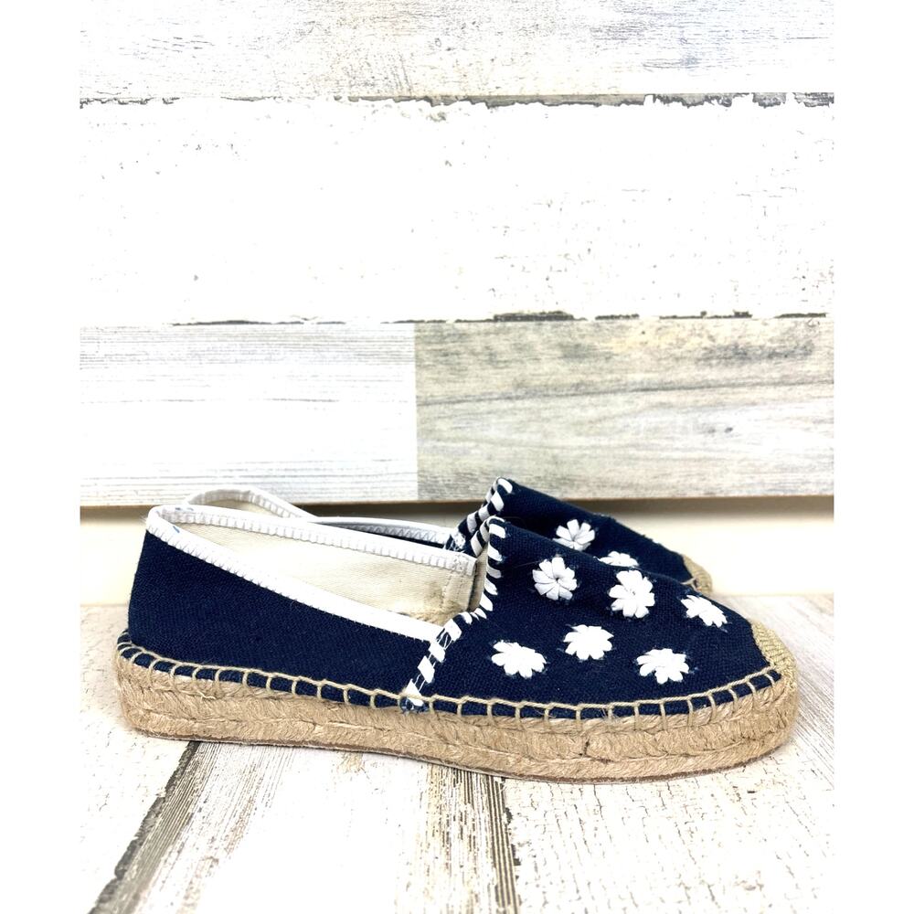 Jack Rogers Womens 7 Midnight Navy Miss Palmer Espadrille Slip-On NEW
